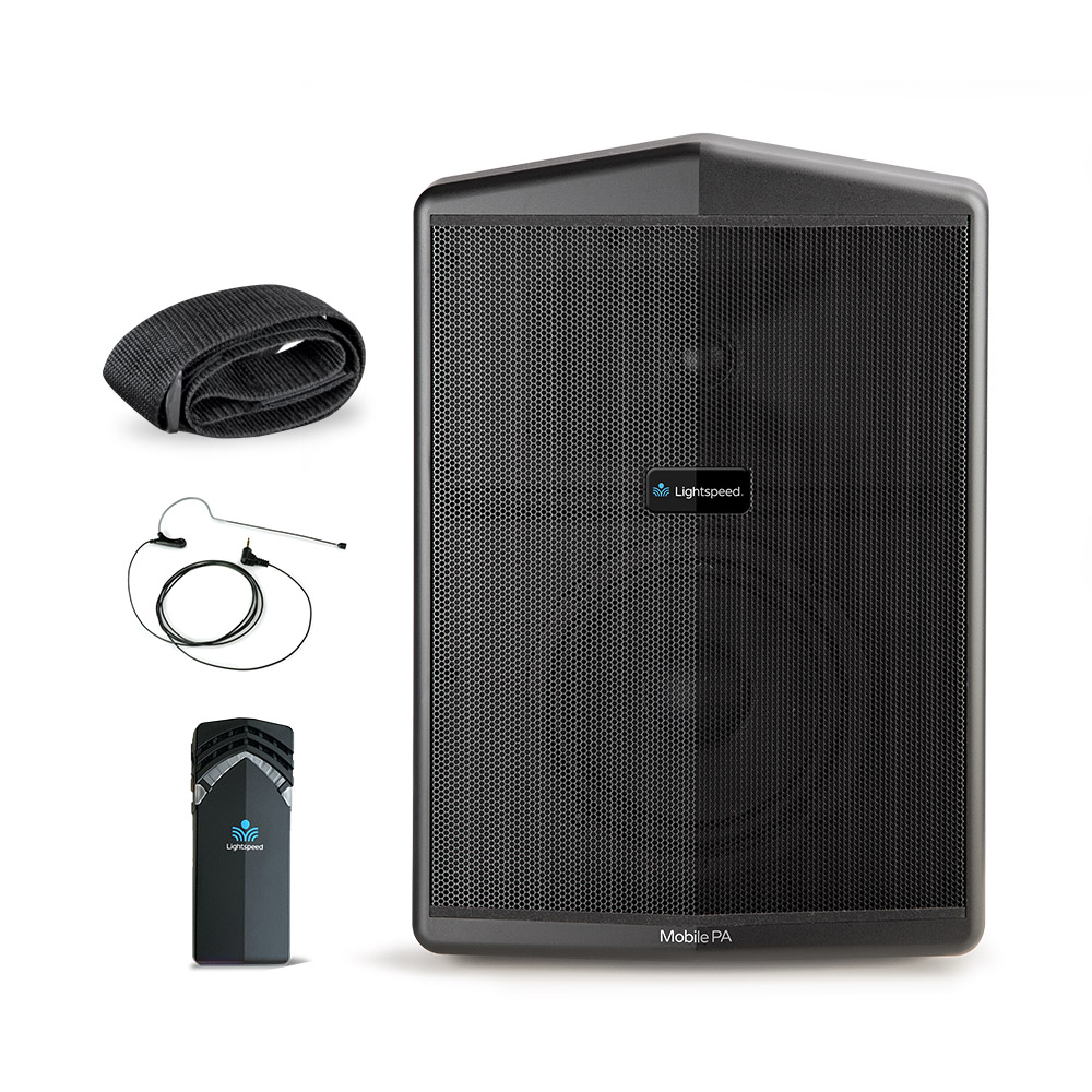 Lightspeed Mobile PA with Flexmike and Headset Mic for instructional audio beyond the classroom